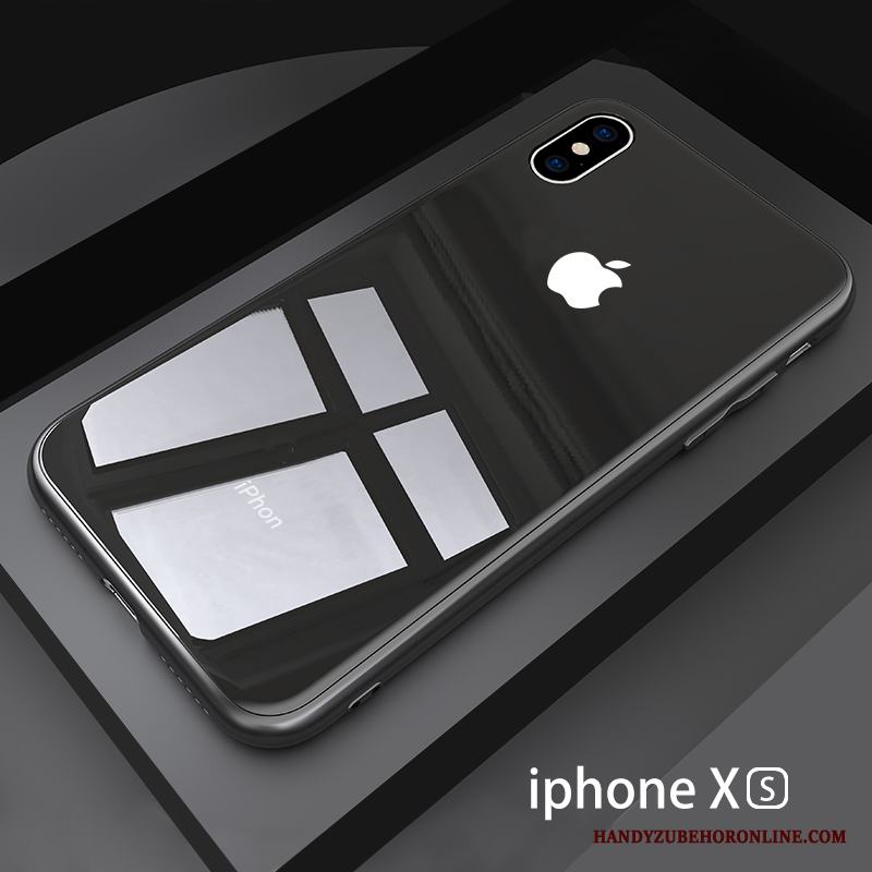 iPhone Xs Max Skal Skydd Glas Vit Fallskydd Ny All Inclusive Spegel