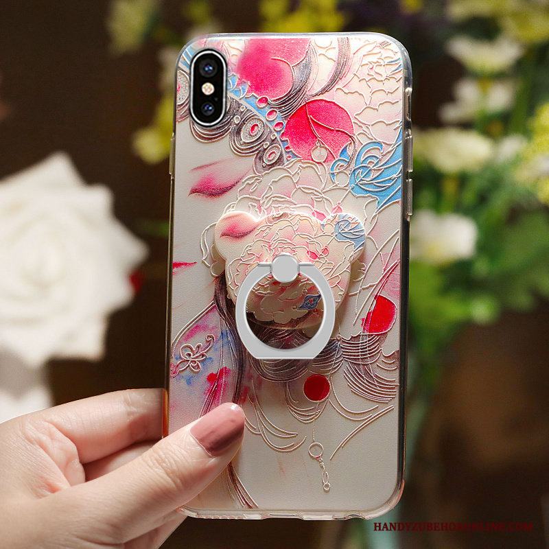 iPhone Xs Max Skal Telefon Ny Fallskydd Fodral Transparent Trend Mjuk