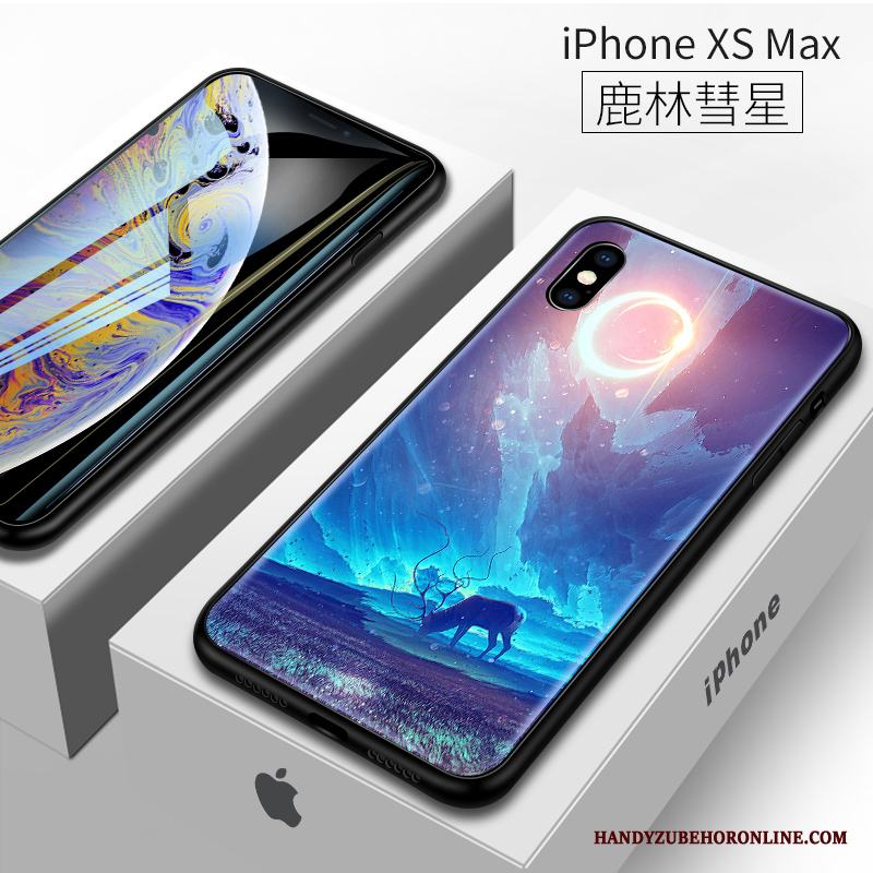 iPhone Xs Max Trend Varumärke Slim Nubuck Skal Telefon Mjuk Silikon All Inclusive