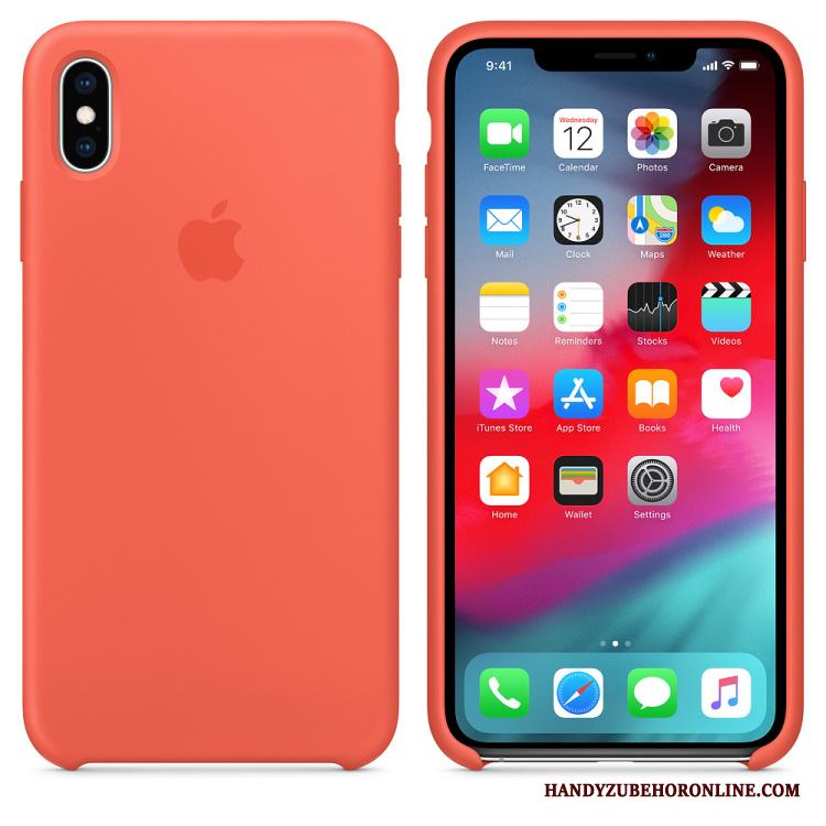 iPhone Xs Mobil Telefon Fallskydd Autentiska Skal Telefon Silikon Trend Fodral