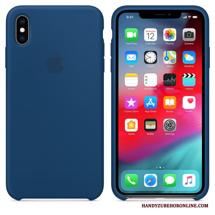 iPhone Xs Mobil Telefon Fallskydd Autentiska Skal Telefon Silikon Trend Fodral