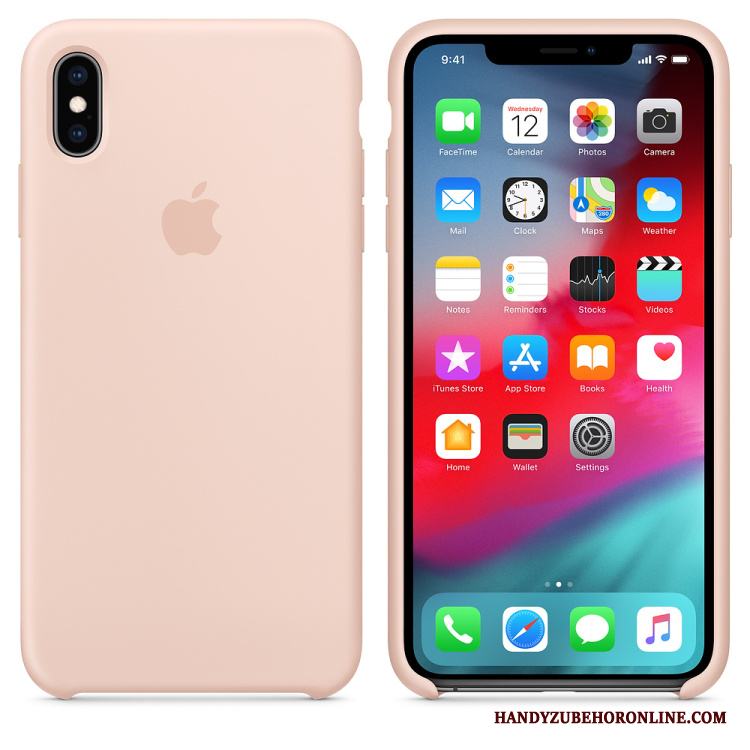 iPhone Xs Mobil Telefon Fallskydd Autentiska Skal Telefon Silikon Trend Fodral