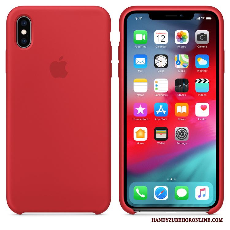 iPhone Xs Mobil Telefon Fallskydd Autentiska Skal Telefon Silikon Trend Fodral