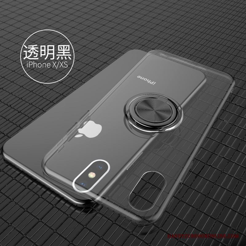iPhone Xs Net Red Skal Telefon All Inclusive Transparent Bil Ring Blå