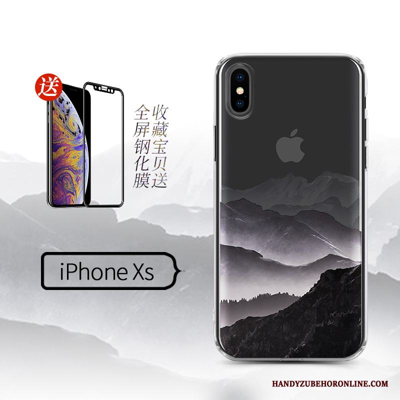 iPhone Xs Skal Silikon Hängsmycken Ny Trend Skydd Kreativa Transparent