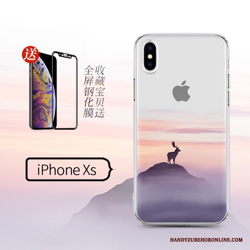 iPhone Xs Skal Silikon Hängsmycken Ny Trend Skydd Kreativa Transparent