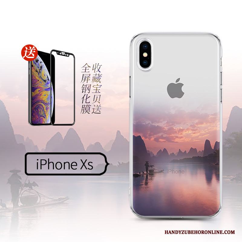 iPhone Xs Skal Silikon Hängsmycken Ny Trend Skydd Kreativa Transparent