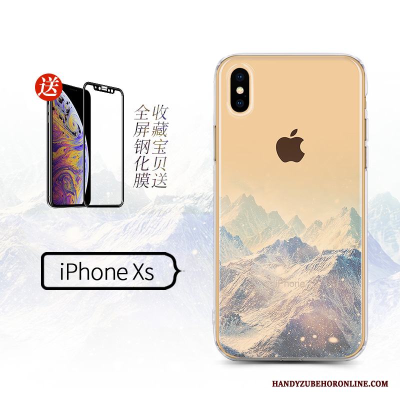 iPhone Xs Skal Silikon Hängsmycken Ny Trend Skydd Kreativa Transparent