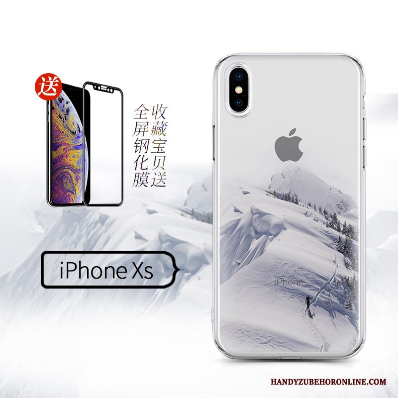 iPhone Xs Skal Silikon Hängsmycken Ny Trend Skydd Kreativa Transparent