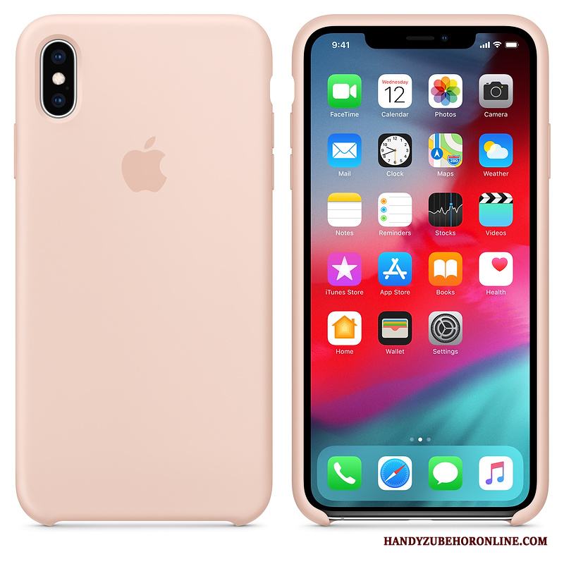 iPhone Xs Skydd Net Red Blå Silikon Fodral Fallskydd Skal Telefon