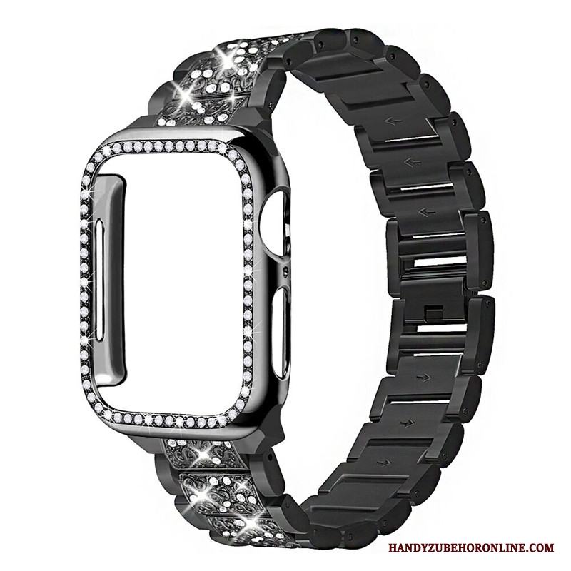 Apple Watch Series 3 Bra Skal Med Strass Svart