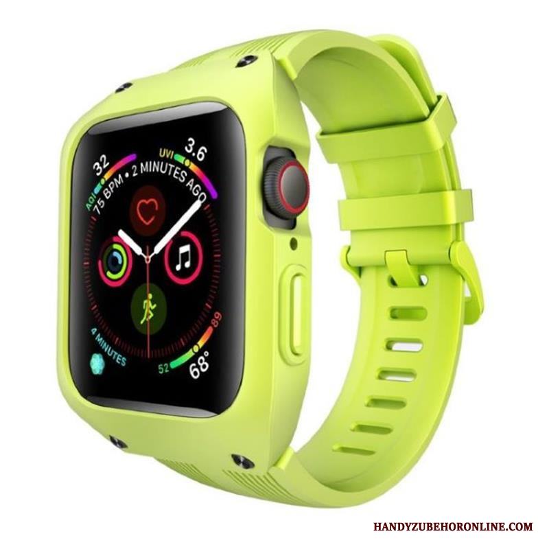 Apple Watch Series 3 Silikon Fallskydd Tre Försvar Grön Skal All Inclusive Sport