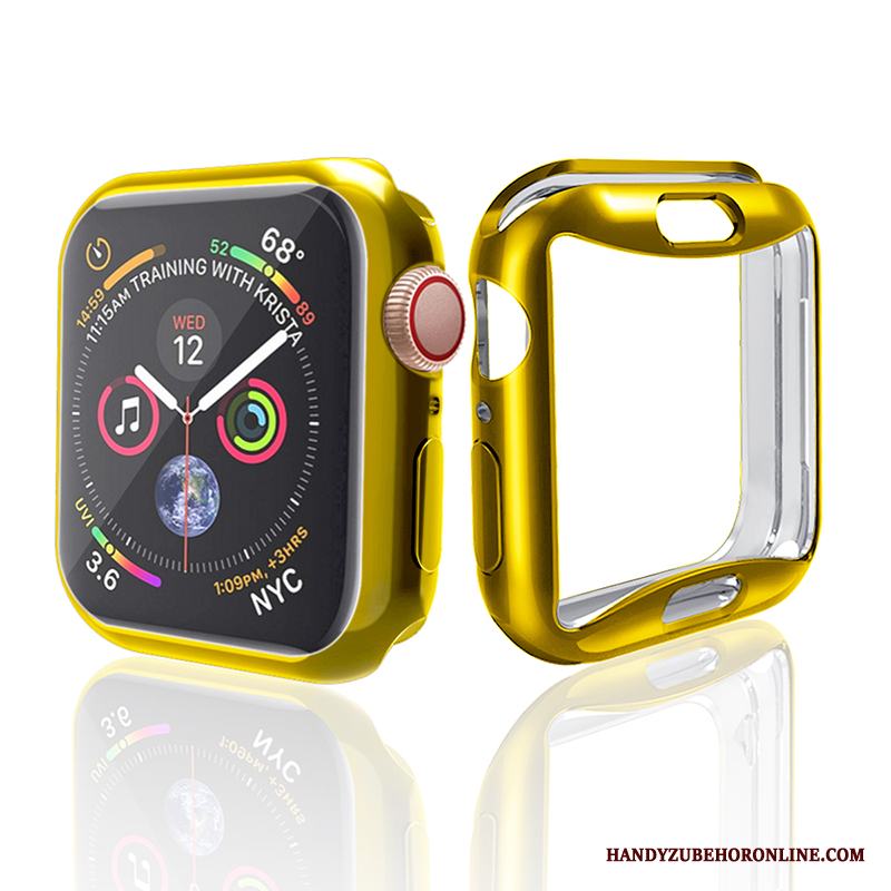 Apple Watch Series 4 Skal Tillbehör Skydd Plating All Inclusive Guld Fodral Trend
