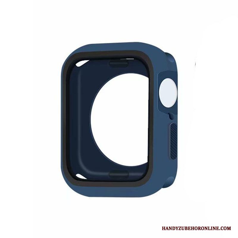 Apple Watch Series 5 Blå Fodral All Inclusive Skal Silikon Skydd Frame