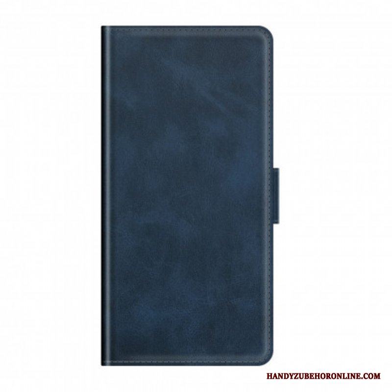 Fodral Motorola Edge 20 Pro Folio-fodral Klassisk Dubbel Klaff