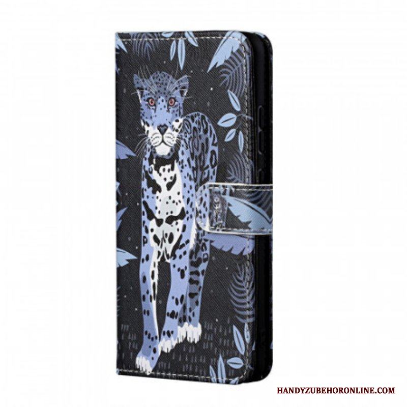 Fodral Samsung Galaxy A13 5G / A04s Med Kedjar Strappy Leopard