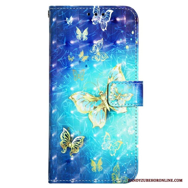 Fodral Samsung Galaxy A13 Med Kedjar Flight Of Butterflies I Lanyard
