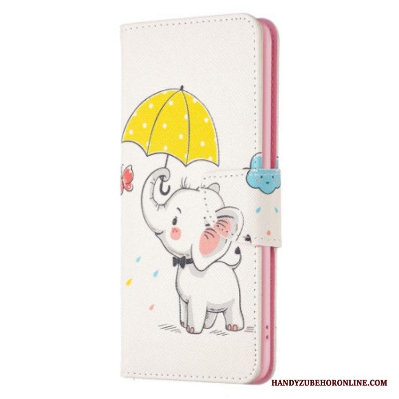 Fodral Samsung Galaxy A14 / A14 5G Elefant I Regnet