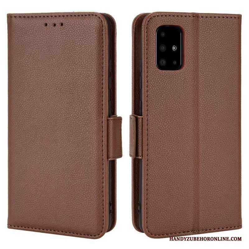 Fodral Samsung Galaxy A51 5G Folio-fodral Flap Double Nya Färger