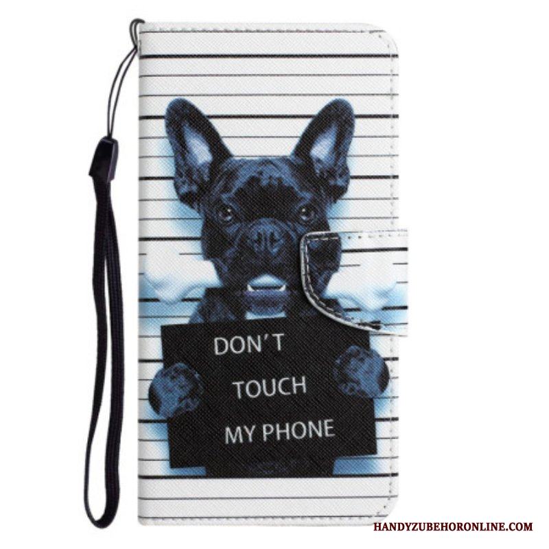 Fodral Samsung Galaxy A54 5G Med Kedjar Hund Rör Inte Med Lanyard