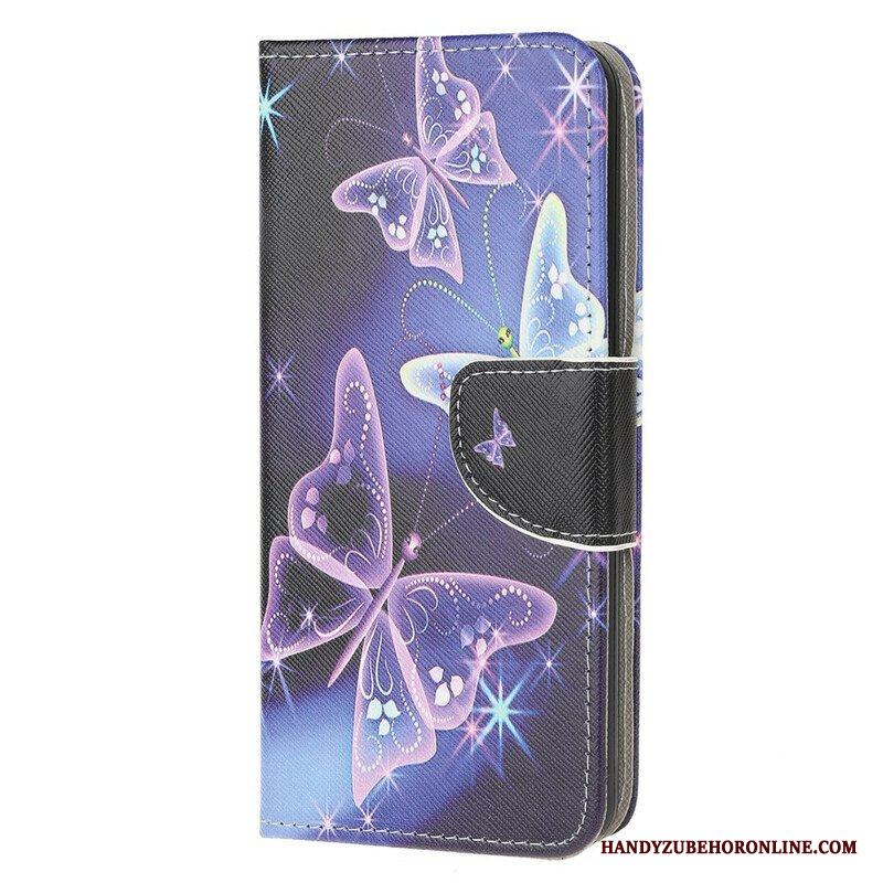 Fodral Samsung Galaxy M12 / A12 Fjärilar