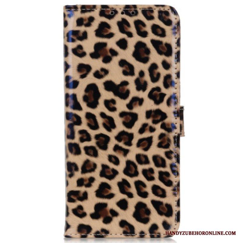 Fodral Samsung Galaxy M13 Leopardhudeffekt