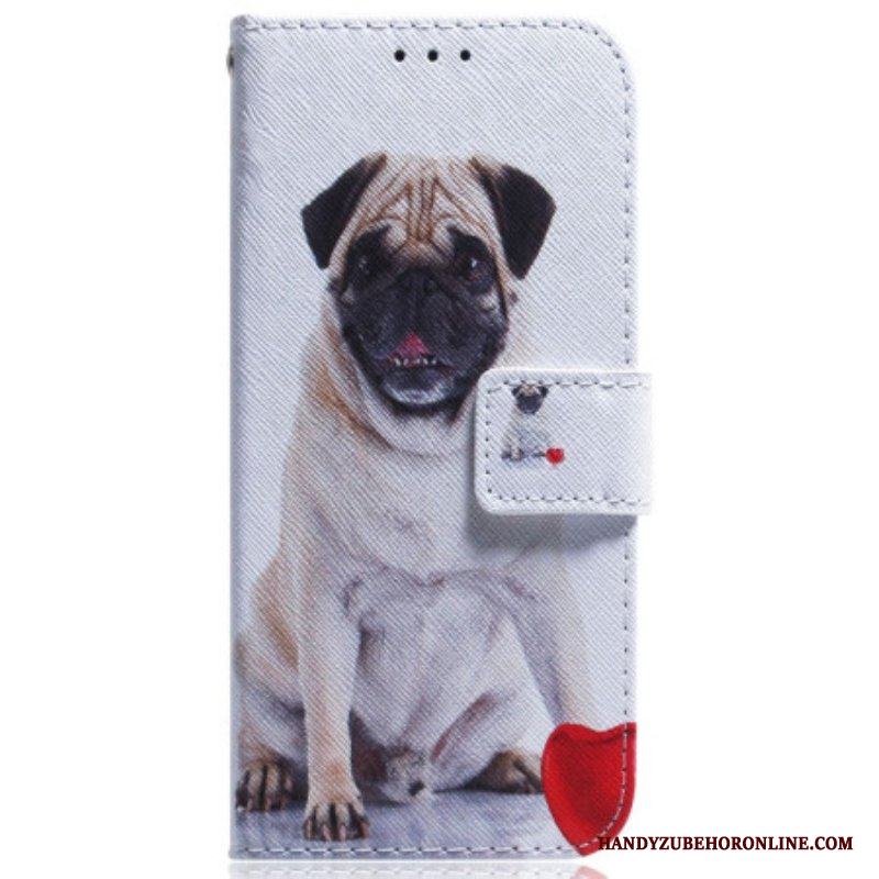 Fodral Samsung Galaxy M13 Med Kedjar Pretty Pug In Strap