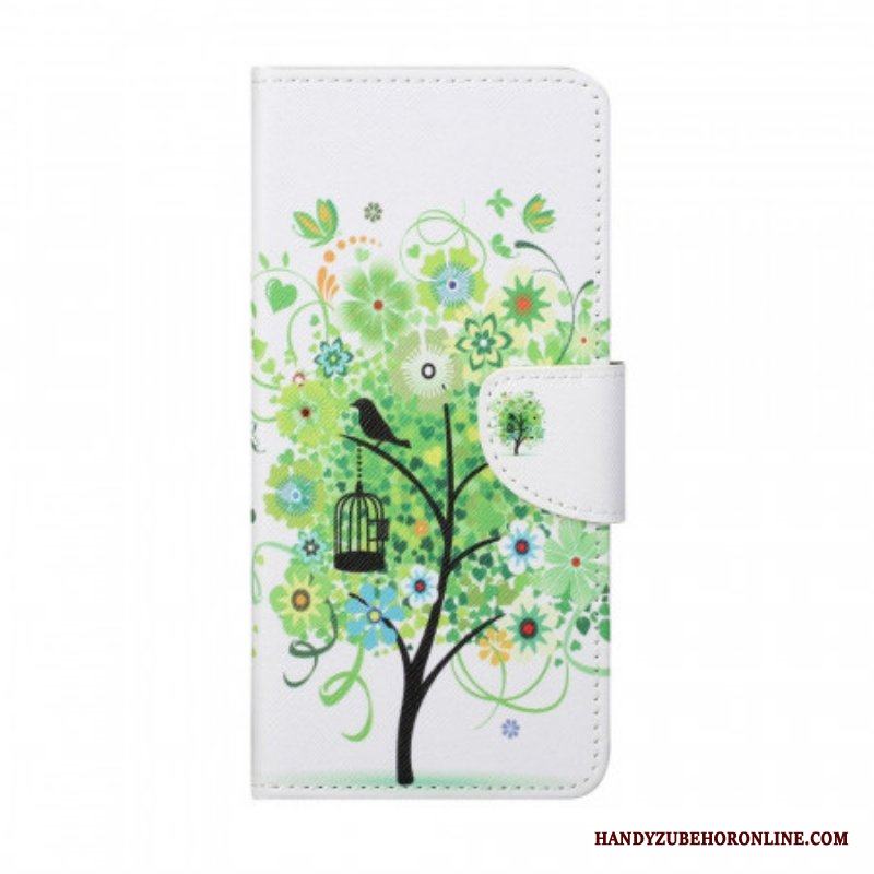 Fodral Samsung Galaxy M23 5G Träd Med Gröna Löv