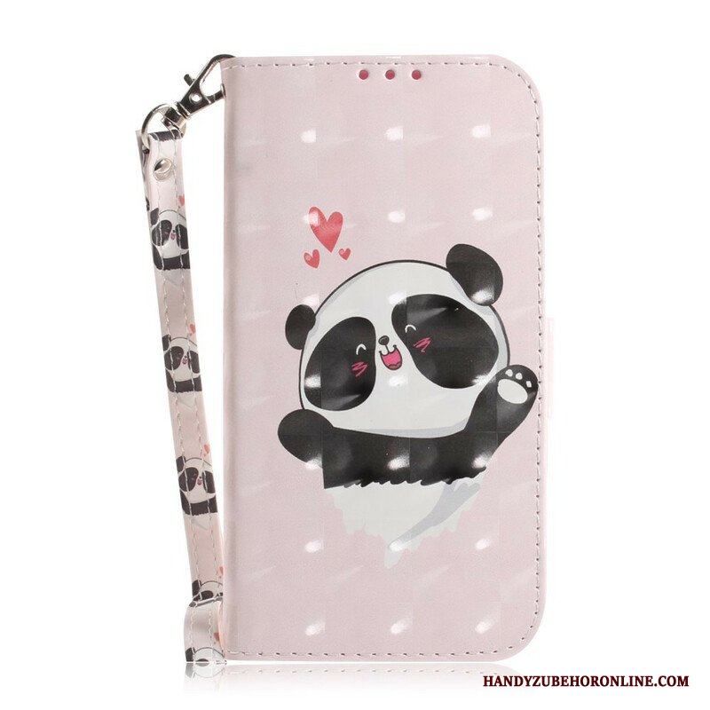 Fodral Samsung Galaxy S21 5G Med Kedjar Strappy Panda