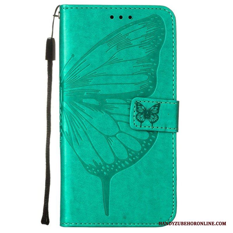 Fodral Samsung Galaxy S23 Plus 5G Med Kedjar Barock Strappy Butterfly