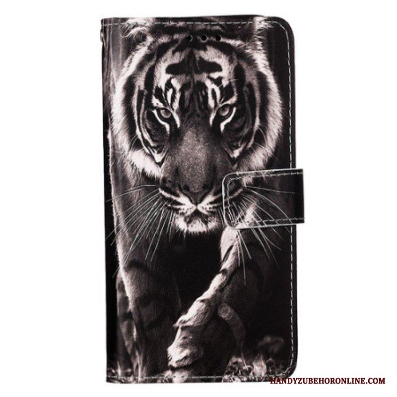 Fodral Samsung Galaxy S23 Ultra 5G Med Kedjar Strappy Night Tiger