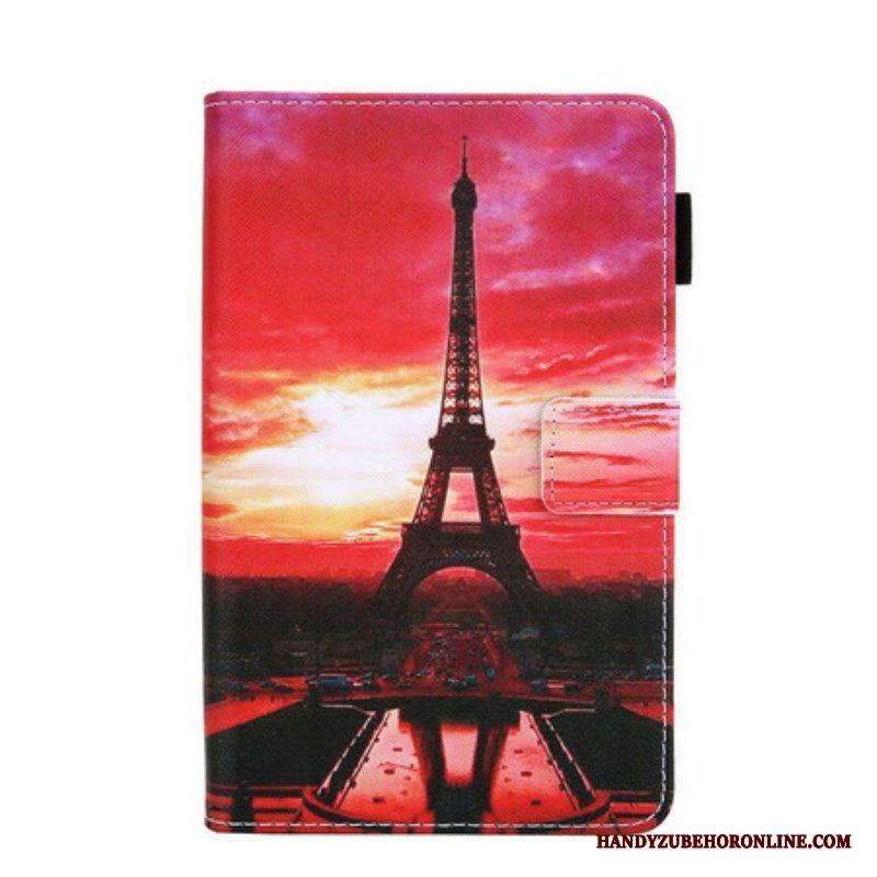 Fodral Samsung Galaxy Tab A7 Lite Solnedgång Eiffeltornet