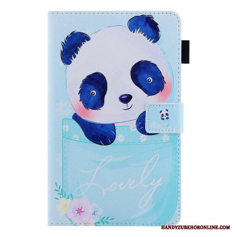 Fodral Samsung Galaxy Tab A7 Lite Söt Panda