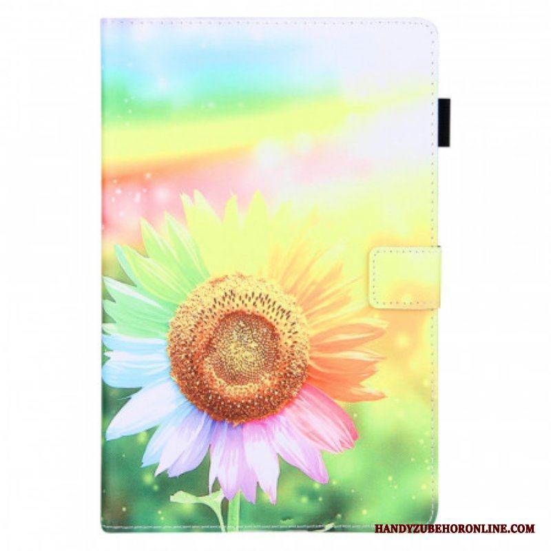 Fodral Samsung Galaxy Tab A8 (2021) Blommor I Solen