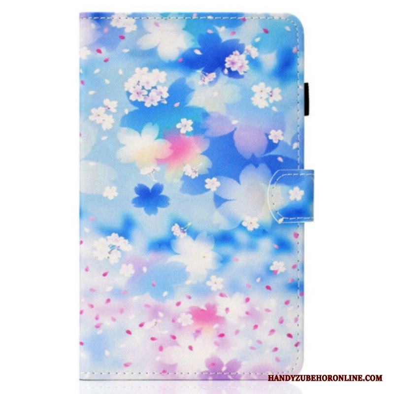 Fodral Samsung Galaxy Tab S8 / Tab S7 Akvarell Blommor