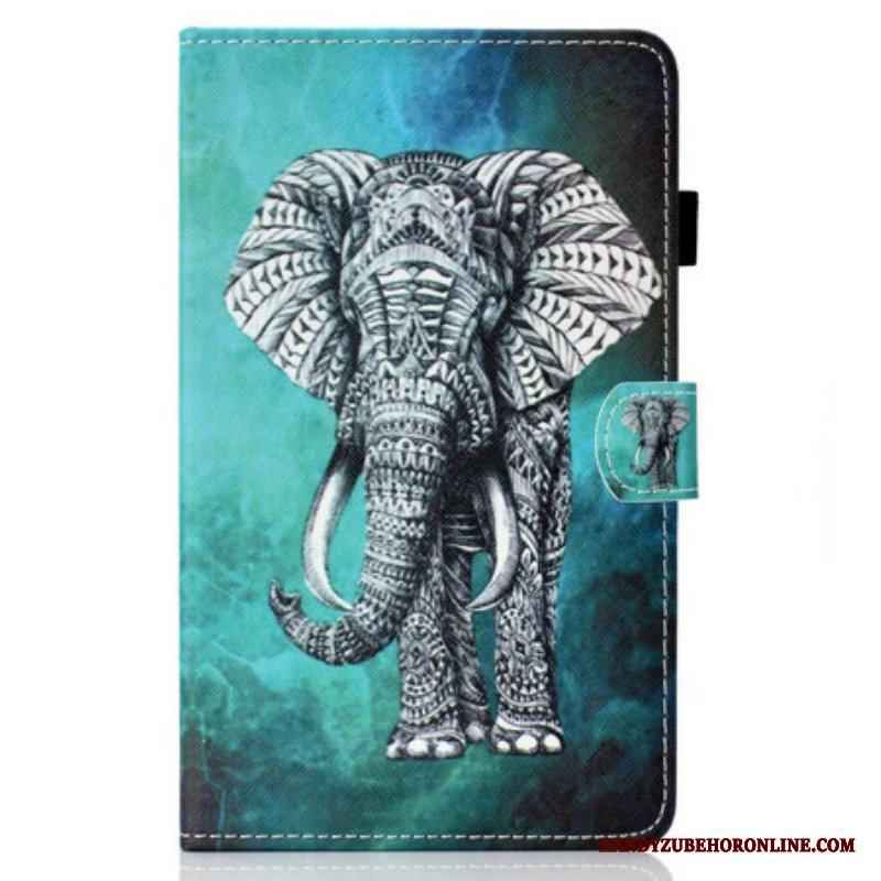 Fodral Samsung Galaxy Tab S8 / Tab S7 Tribal Elefant