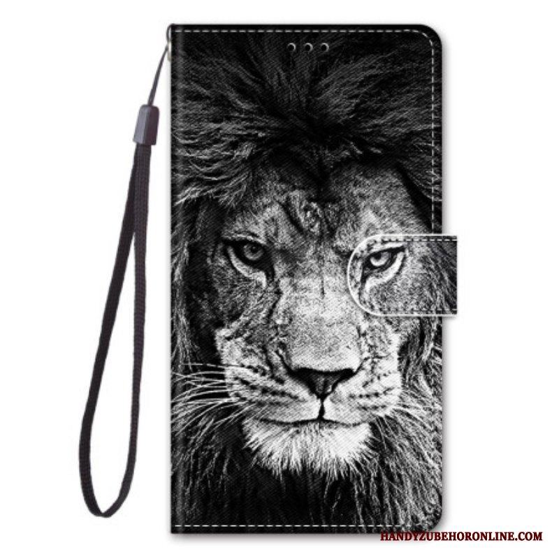 Fodral Sony Xperia 1 IV Med Kedjar Lanyard Lion