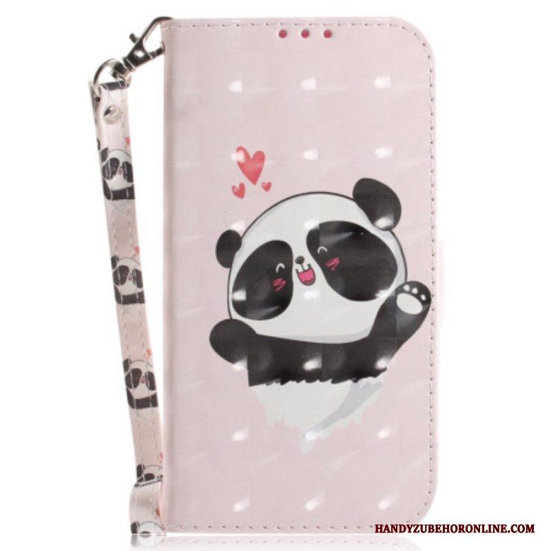 Fodral Xiaomi 12 / 12X Med Kedjar Panda Love Med Snodd