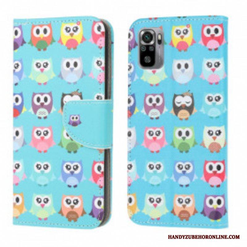 Fodral Xiaomi Redmi Note 10 / 10S Flera Ugglor 2