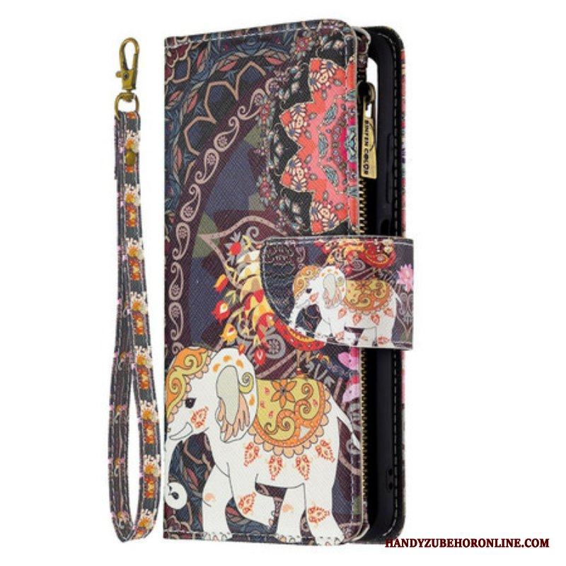 Fodral Xiaomi Redmi Note 10 5G Elephant Zip-ficka