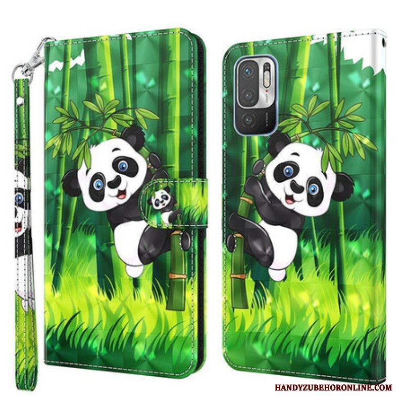 Fodral Xiaomi Redmi Note 10 5G Panda Och Bambu