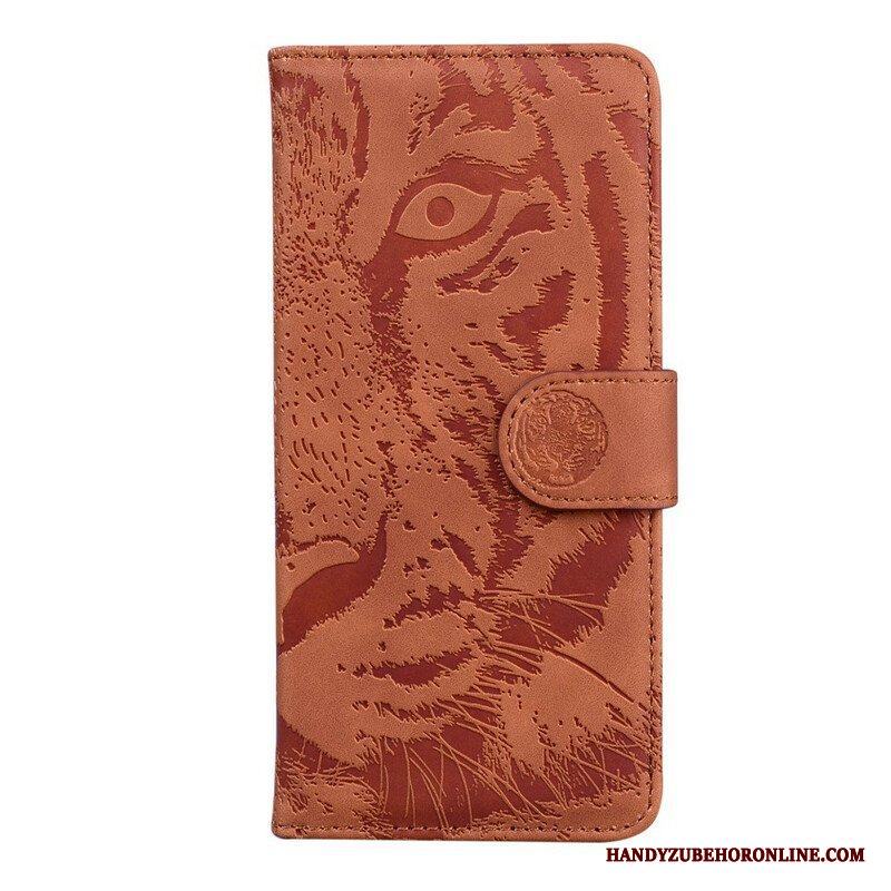 Fodral Xiaomi Redmi Note 10 5G Tiger Face Print