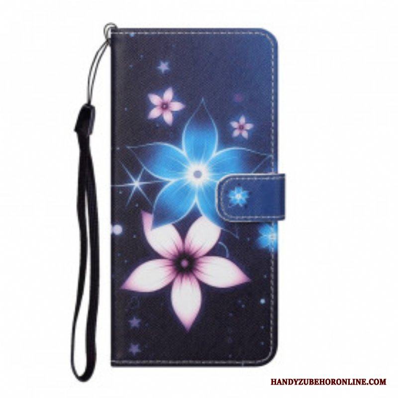 Fodral Xiaomi Redmi Note 10 Pro Med Kedjar Lunar Strap Blommor