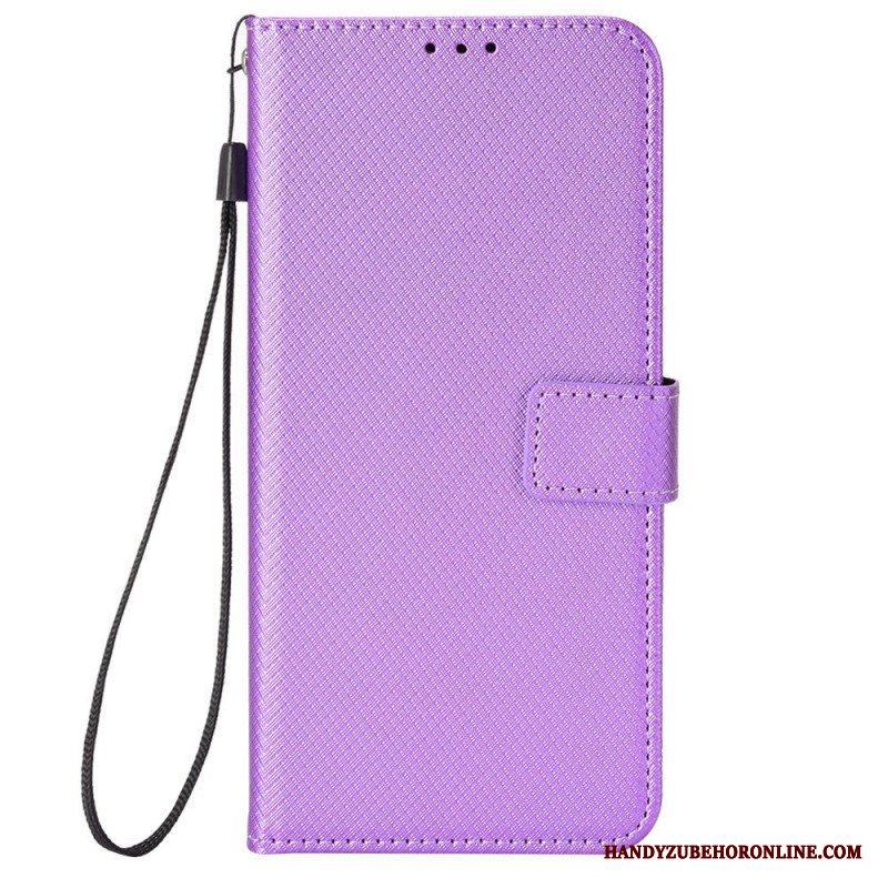 Fodral Xiaomi Redmi Note 12 Pro Med Kedjar Snyggt Strappy Konstläder