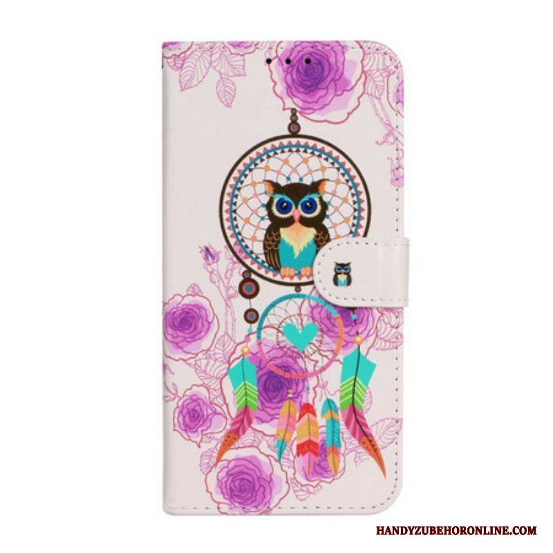 Fodral iPhone 13 Mini Med Kedjar Strappy Owl Mandala