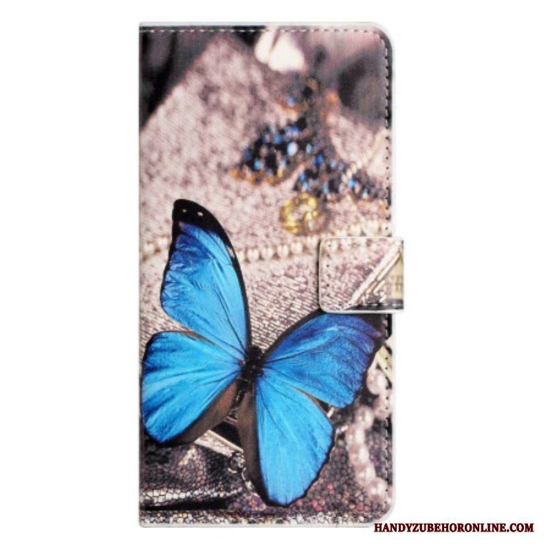 Fodral iPhone 14 Blå Fjäril