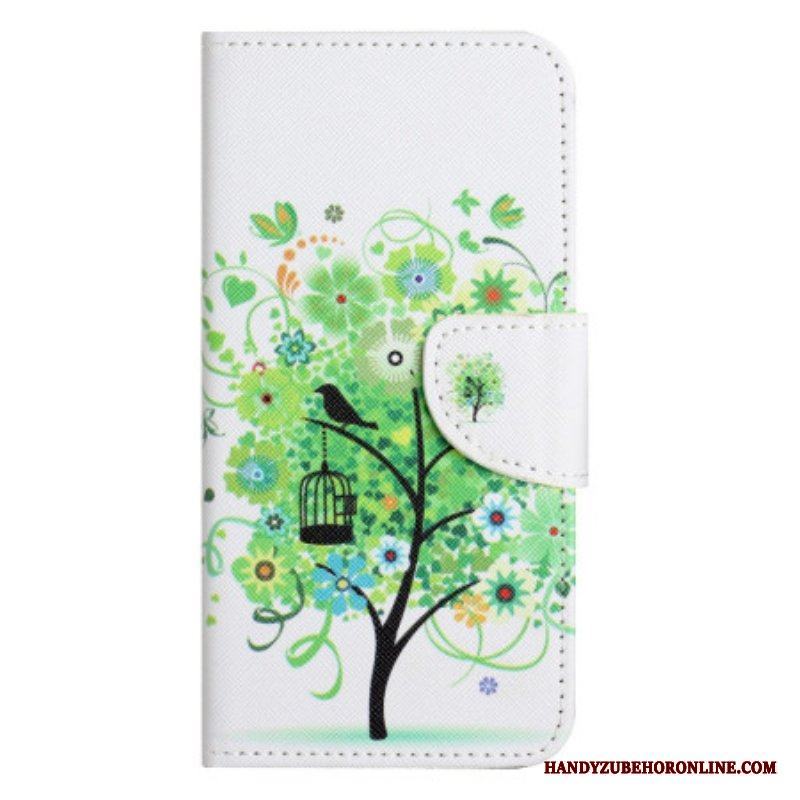 Fodral iPhone 14 Pro Grönt Träd