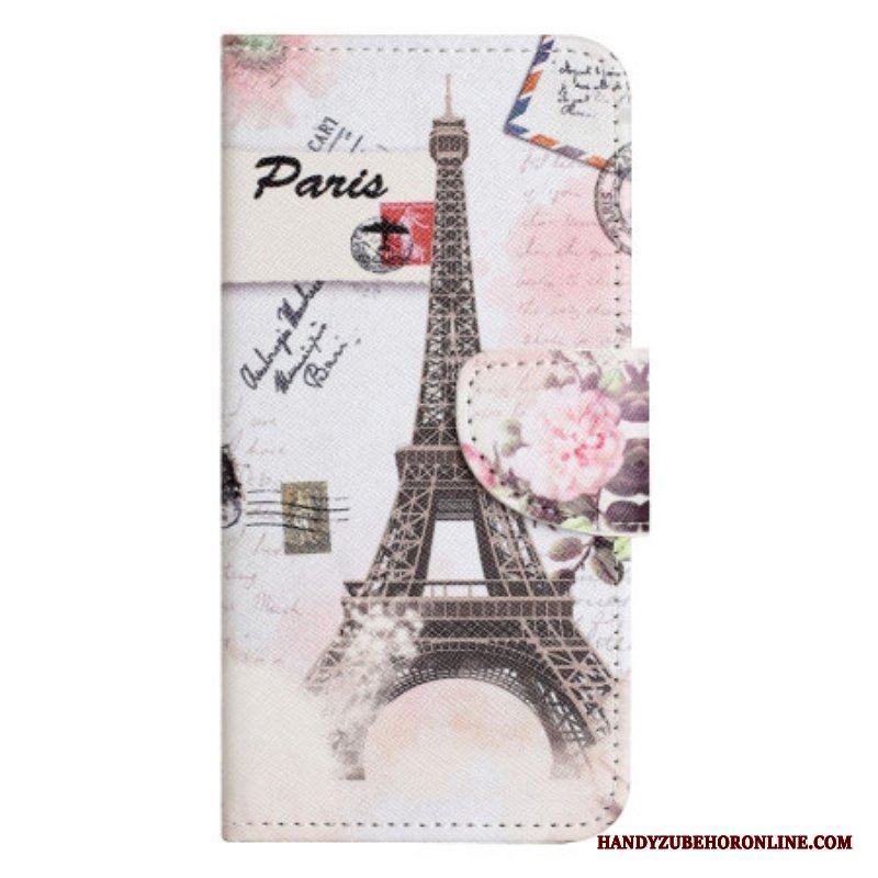 Fodral iPhone 14 Pro Vintage Eiffeltornet