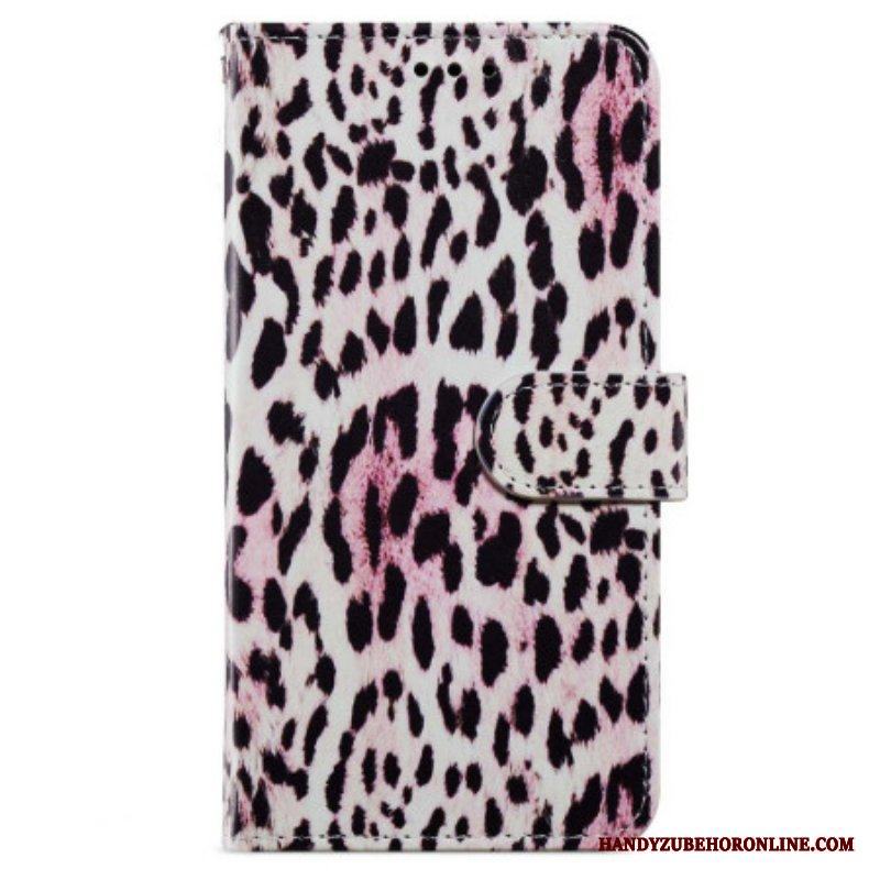 Fodral iPhone 15 Med Kedjar Leopardhuddesign Med Rem