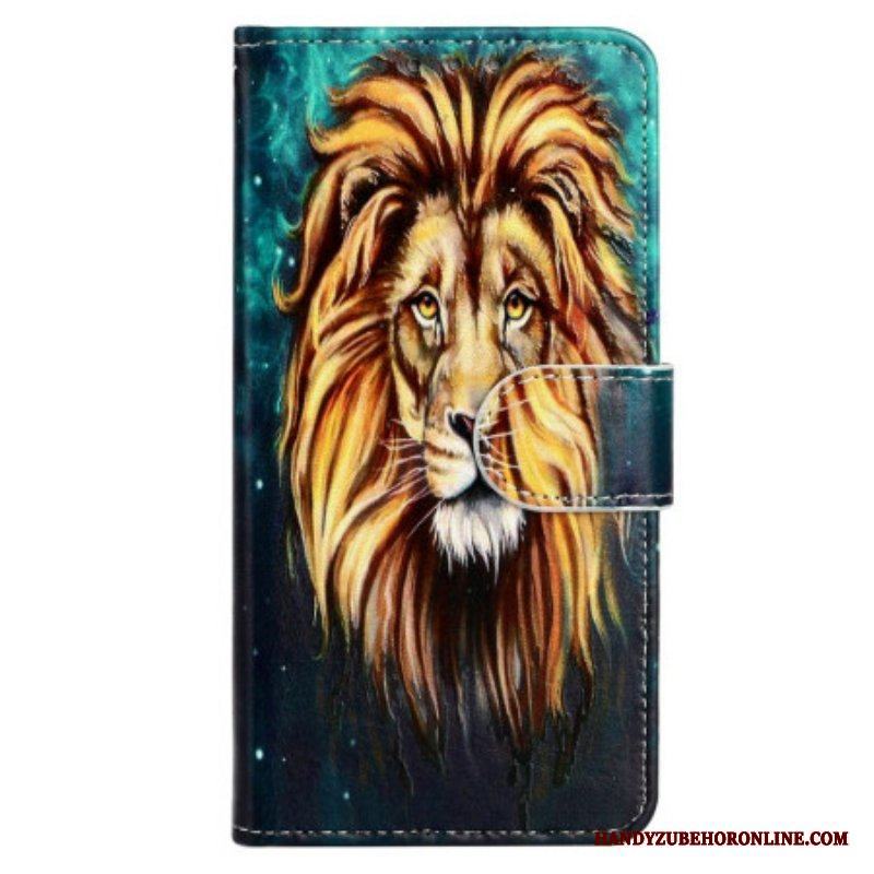 Fodral iPhone 15 Med Kedjar Lion Graphic Lanyard